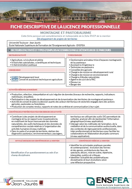 image fiche descriptive LP Montagne et pastoralisme