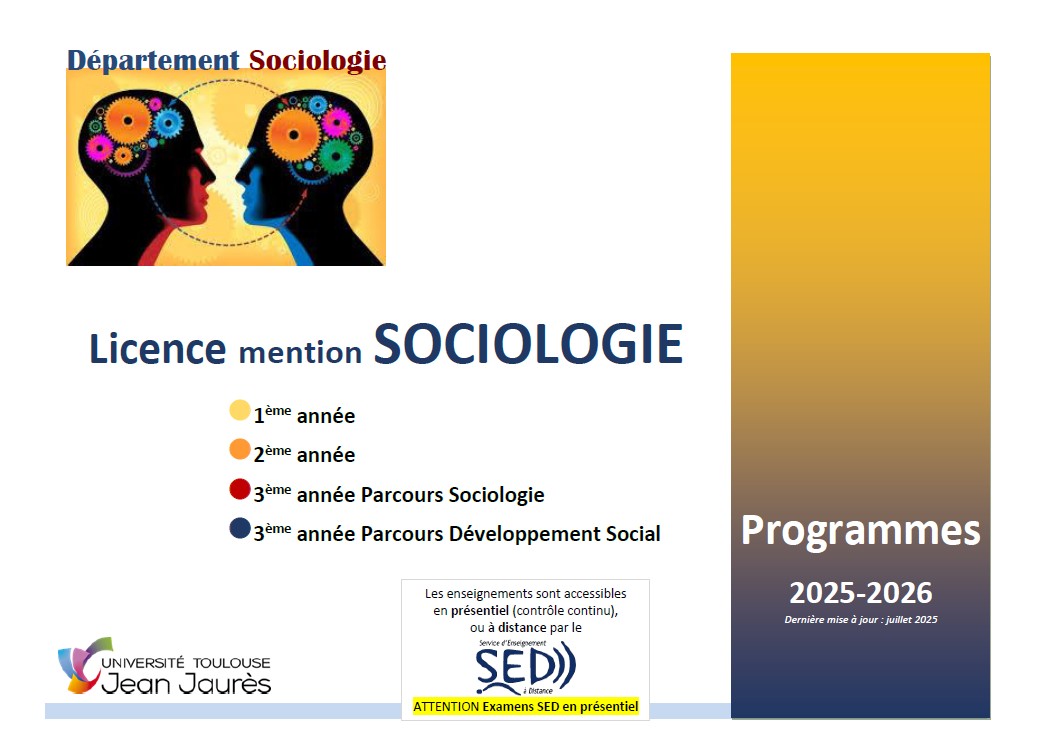 Image plaquette Licence Sociologie