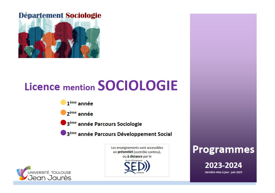 Image plaquette Licence Sociologie