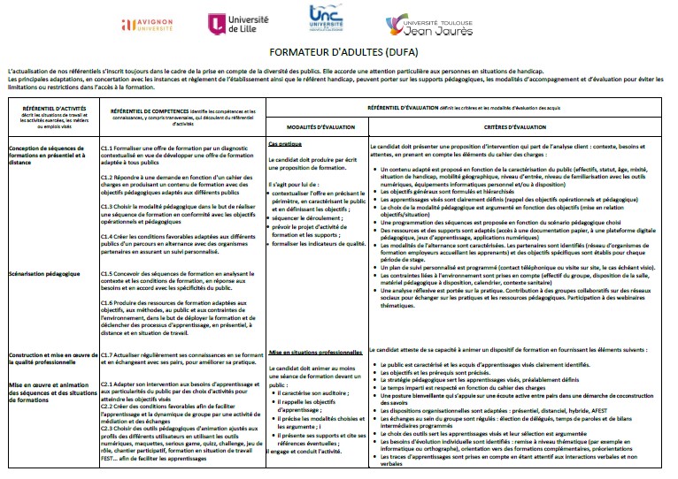 Image Référentiels DUFA
