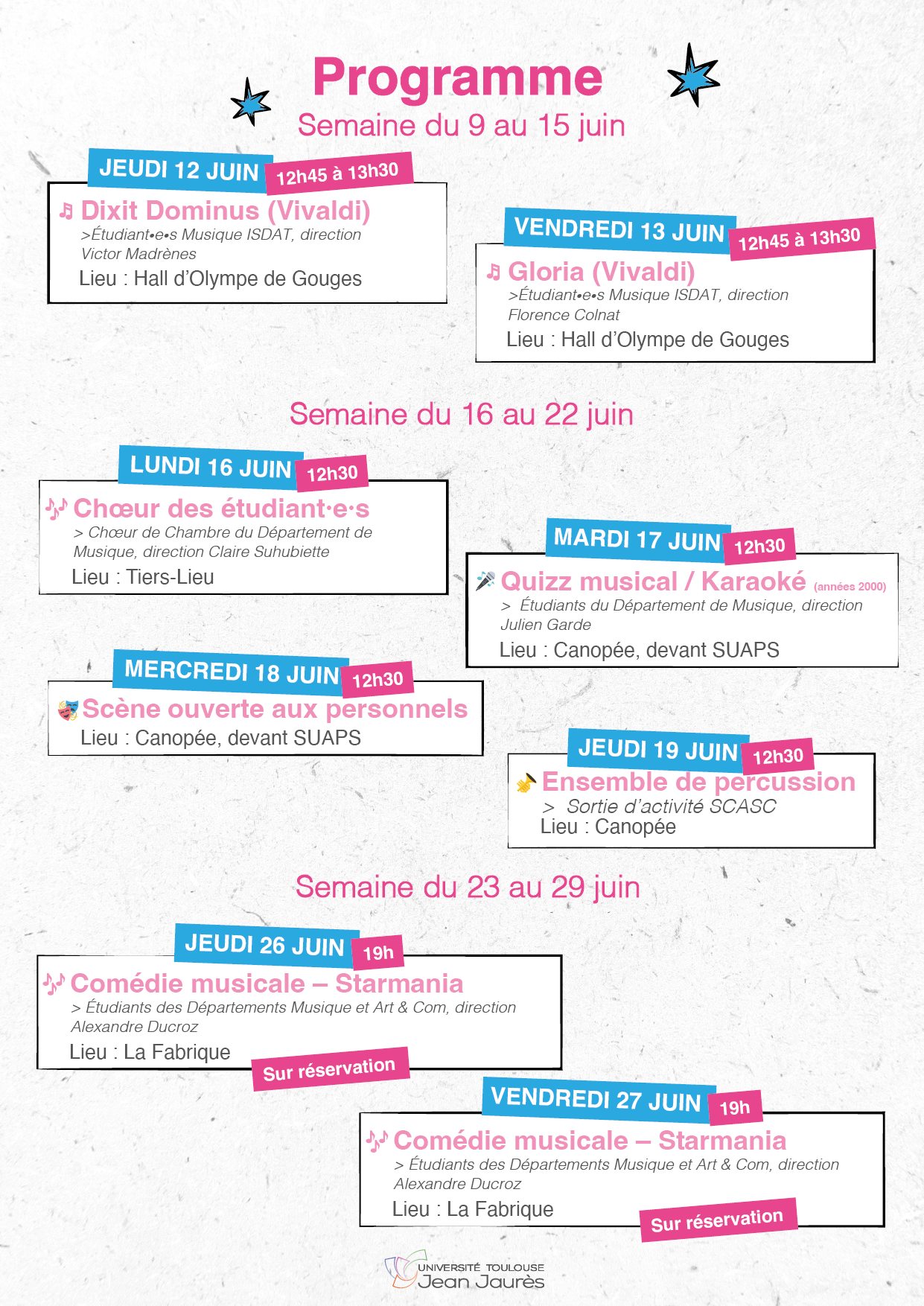 Programme Fete Musique 2025